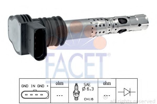 Катушка зажигания FACET 9.6329