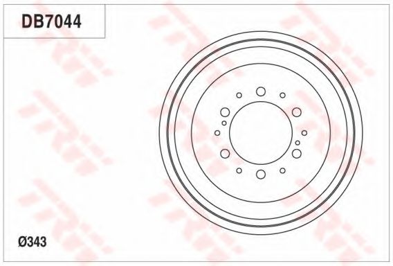 Тормозной барабан TRW DB7044