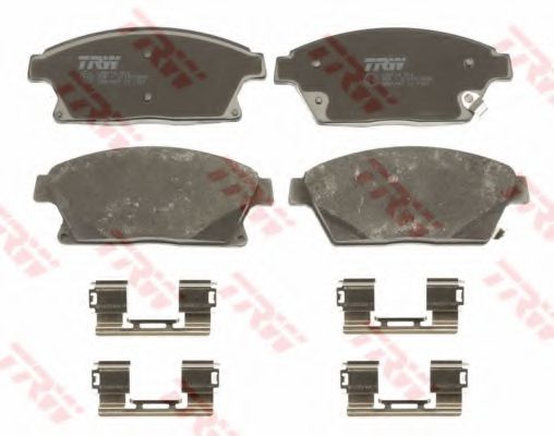 Комплект тормозных колодок, дисковый тормоз TRW 25035