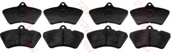 Комплект тормозных колодок, дисковый тормоз TRW 29498