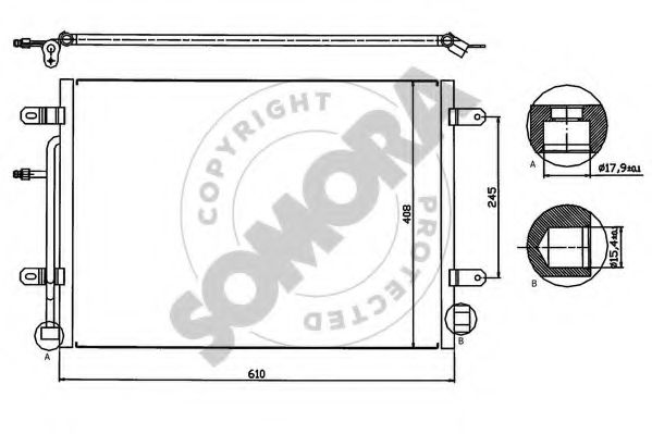 Конденсатор, кондиционер SOMORA 021660