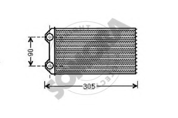 Теплообменник, отопление салона SOMORA 245150