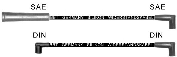 Комплект проводов зажигания BBT ZK1871