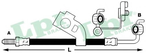 Тормозной шланг LPR 6T46228