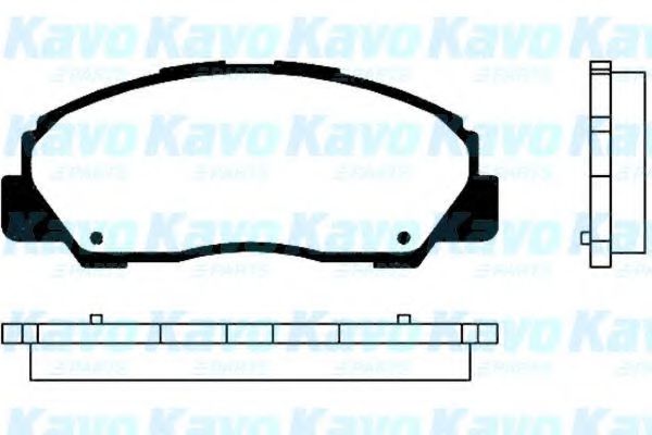 Комплект тормозных колодок, дисковый тормоз KAVO PARTS BP-1506