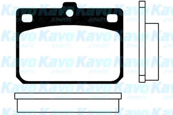 Комплект тормозных колодок, дисковый тормоз KAVO PARTS BP-3000
