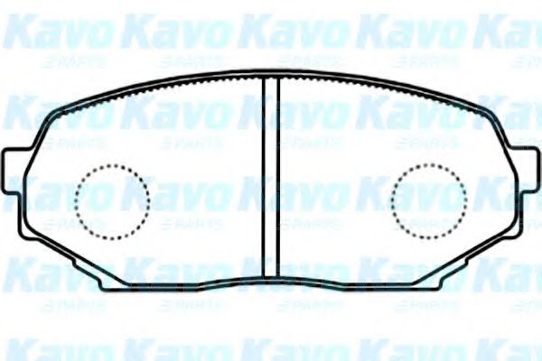 Комплект тормозных колодок, дисковый тормоз KAVO PARTS BP-3510