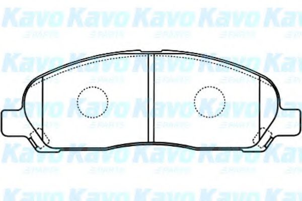 Комплект тормозных колодок, дисковый тормоз KAVO PARTS BP-5550