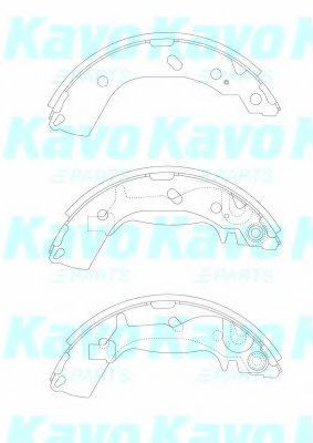 Комплект тормозных колодок KAVO PARTS BS-3414