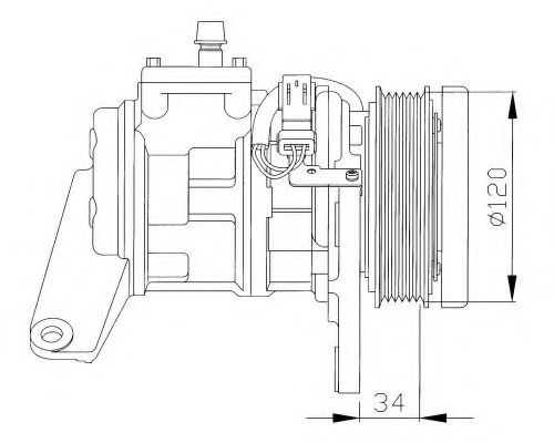 Компрессор, кондиционер NRF 32092G