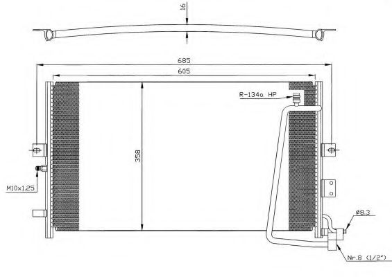 Конденсатор, кондиционер NRF 35269