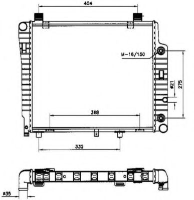 Радиатор, охлаждение двигателя NRF 50534