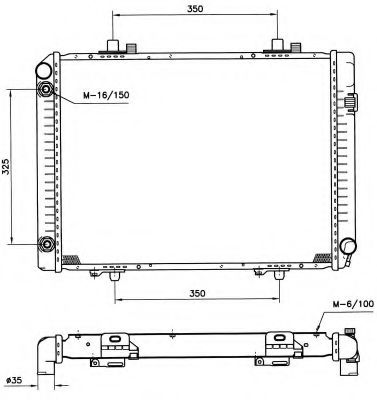 Радиатор, охлаждение двигателя NRF 58208