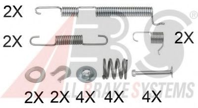 Комплектующие, тормозная колодка A.B.S. 0765Q