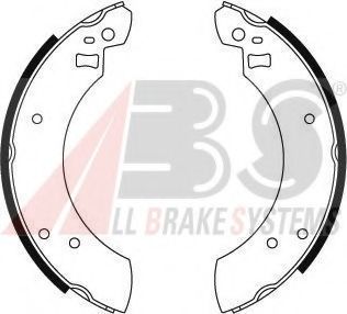 Комплект тормозных колодок A.B.S. 8743
