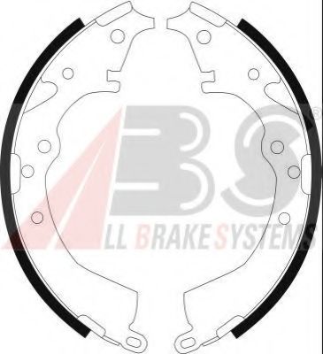 Комплект тормозных колодок A.B.S. 8978