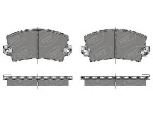 Комплект тормозных колодок, дисковый тормоз SCT Germany SP 485 PR