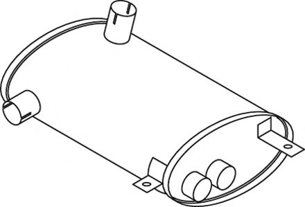 Средний / конечный глушитель ОГ DINEX 69311