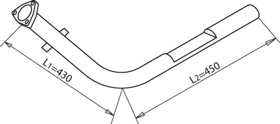 Труба выхлопного газа DINEX 50161