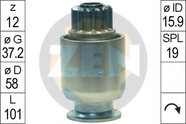 Привод с механизмом свободного хода, стартер ERA 1353