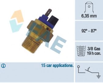 Термовыключатель, вентилятор радиатора FAE 37651