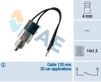 Выключатель, фара заднего хода FAE 40530