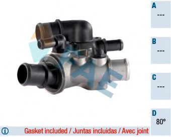 Термостат, охлаждающая жидкость FAE 5335380