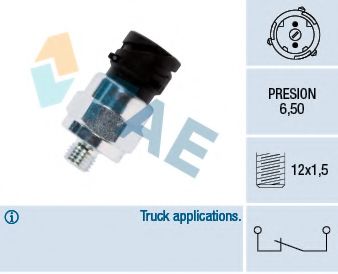 Кнопочный выключатель, тормозн. гидравлика; Манометрический выключатель FAE 18105