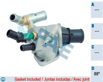 Термостат, охлаждающая жидкость FAE 5338288