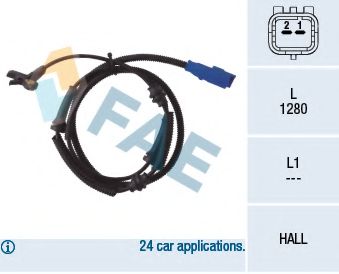 Датчик, частота вращения колеса FAE 78038