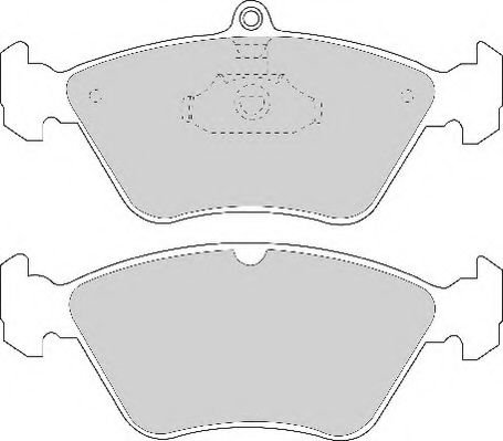 Комплект тормозных колодок, дисковый тормоз NECTO FD6587A