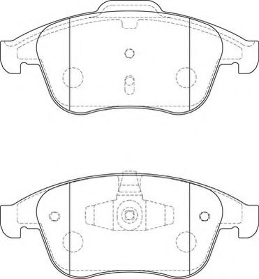 Комплект тормозных колодок, дисковый тормоз NECTO FD7392A