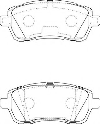 Комплект тормозных колодок, дисковый тормоз NECTO FD7390A