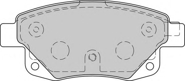 Комплект тормозных колодок, дисковый тормоз NECTO FD7273V