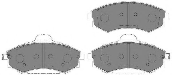 Комплект тормозных колодок, дисковый тормоз NECTO FD7150A