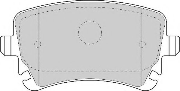Комплект тормозных колодок, дисковый тормоз NECTO FD7176A
