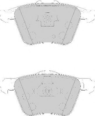 Комплект тормозных колодок, дисковый тормоз NECTO FD7116A