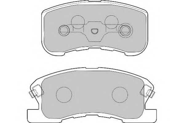 Комплект тормозных колодок, дисковый тормоз NECTO 23497