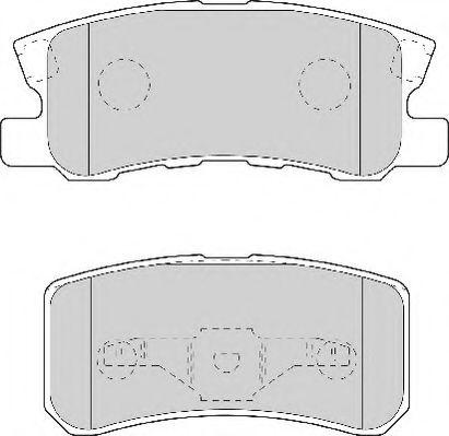 Комплект тормозных колодок, дисковый тормоз NECTO FD7056A