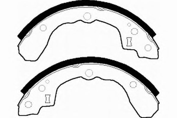 Комплект тормозных колодок ROULUNDS RUBBER 0653