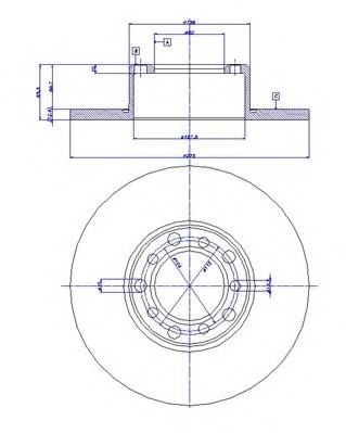 Тормозной диск CAR 12845