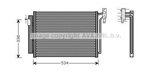 Конденсатор, кондиционер AVA QUALITY COOLING BW5281D