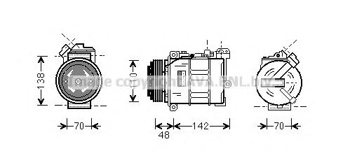 Компрессор, кондиционер AVA QUALITY COOLING BWK015