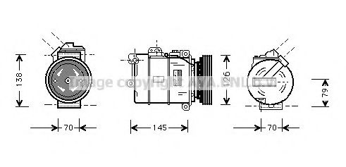 Компрессор, кондиционер AVA QUALITY COOLING BWK064
