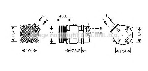 Компрессор, кондиционер AVA QUALITY COOLING CNK218