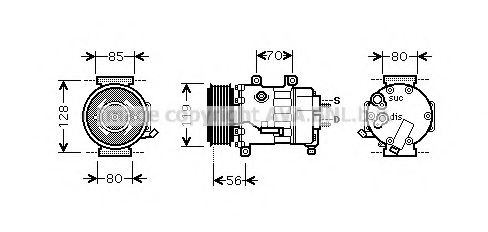 Компрессор, кондиционер AVA QUALITY COOLING CNK256