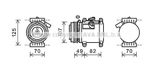 Компрессор, кондиционер AVA QUALITY COOLING CTK039