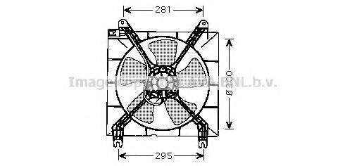 Вентилятор, охлаждение двигателя AVA QUALITY COOLING DW7507