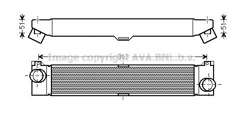 Интеркулер AVA QUALITY COOLING FTA4360