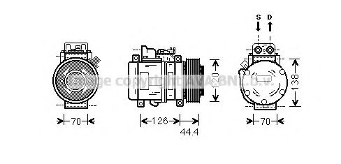 Компрессор, кондиционер AVA QUALITY COOLING MSK558